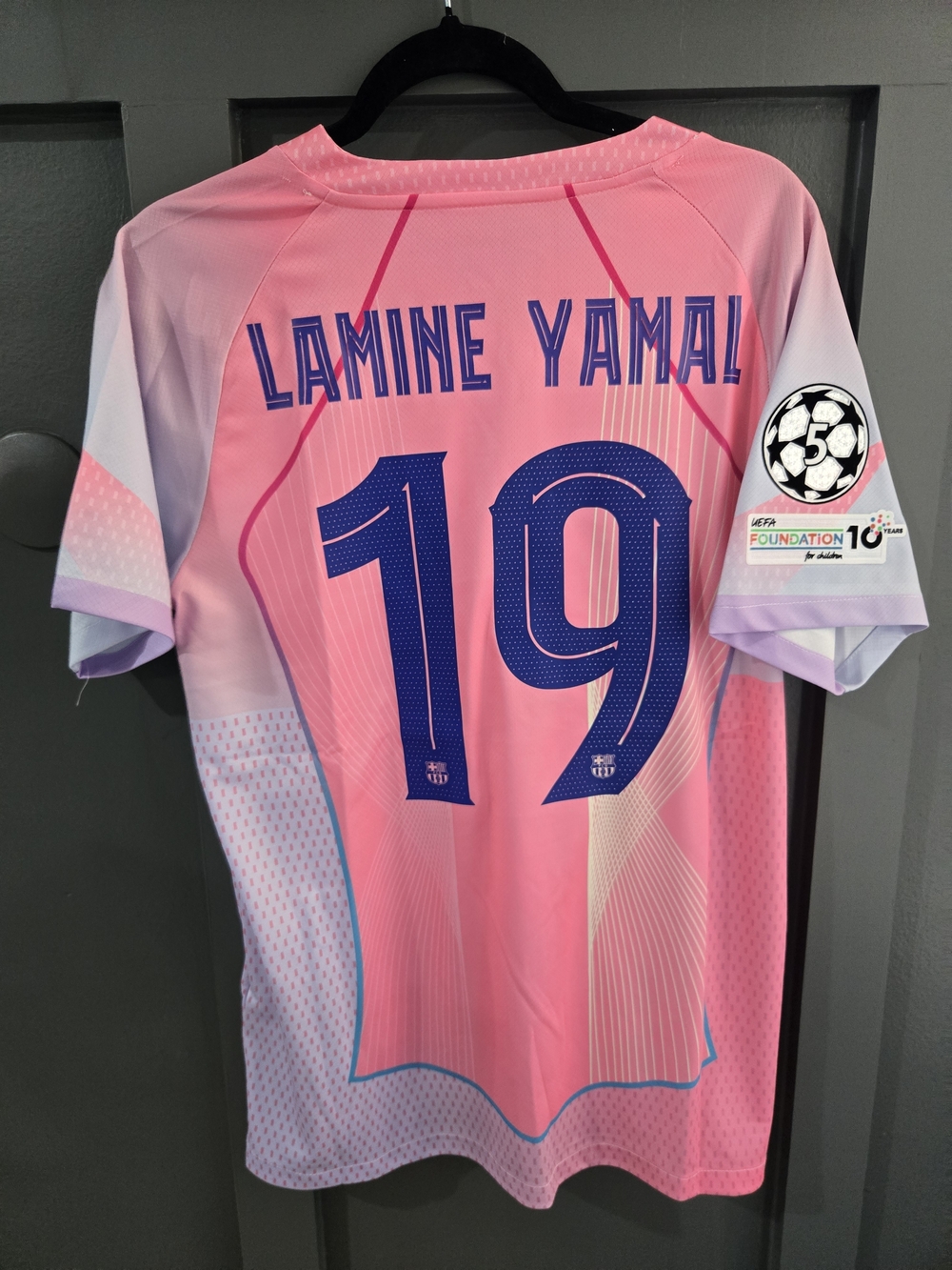 Nike FC Barcelona Lamine Yamal #19 Home Jersey - NWT - Men's Large